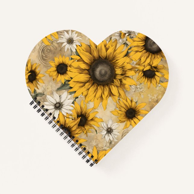 Sonnenblume Notizbuch (Vorderseite)