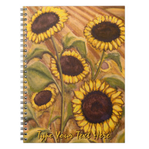 Sonnenblume-Notizbuch-kundenspezifisches Notizblock