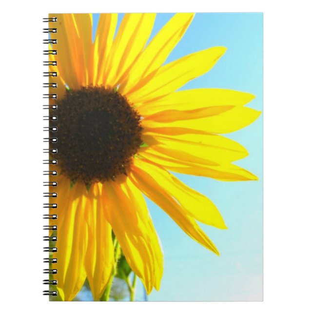 Sonnenblume-Notizbuch Notizblock (Vorderseite)