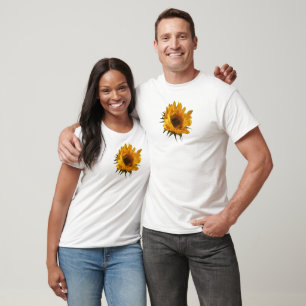 Sonnenblume-Öffnung T-Shirt