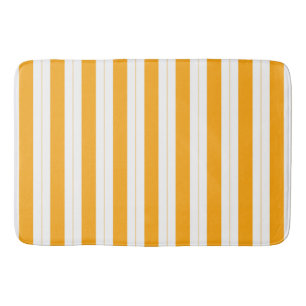 Sonnenblume Orange Gelb Gestreift Badematte