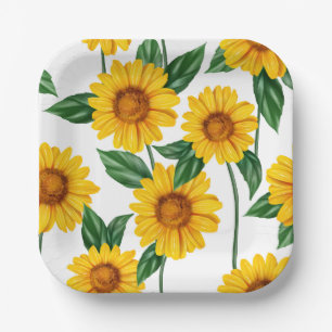 Sonnenblume Pappteller