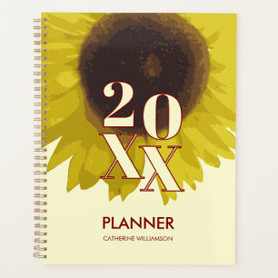 Sonnenblume Personalisierte Florale Gelb Planer