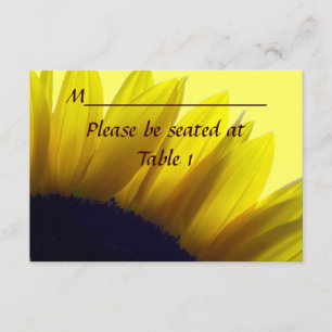 Sonnenblume Personalisierte Hochzeitsplatz Verlobu Einladung