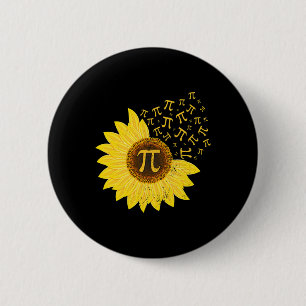 Sonnenblume Pi Tag 3.14 März 14. Math Lehrer Vint Button