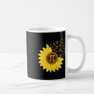 Sonnenblume Pi Tag 3.14 März 14. Math Lehrer Vint Kaffeetasse