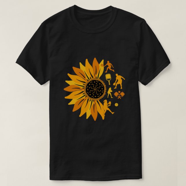Sonnenblume Pickleball T-Shirt (Design vorne)