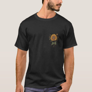 Sonnenblume Pocket Gelbe Blume Pflanze Florist Son T-Shirt