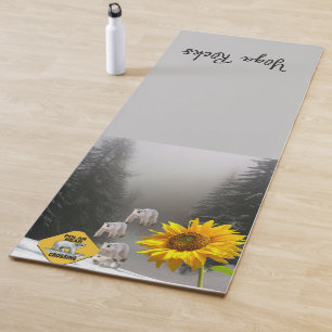 Sonnenblume Polar Bär Yoga Mat Yogamatte