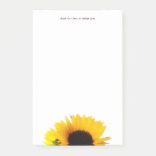 Sonnenblume Post-it Klebezettel