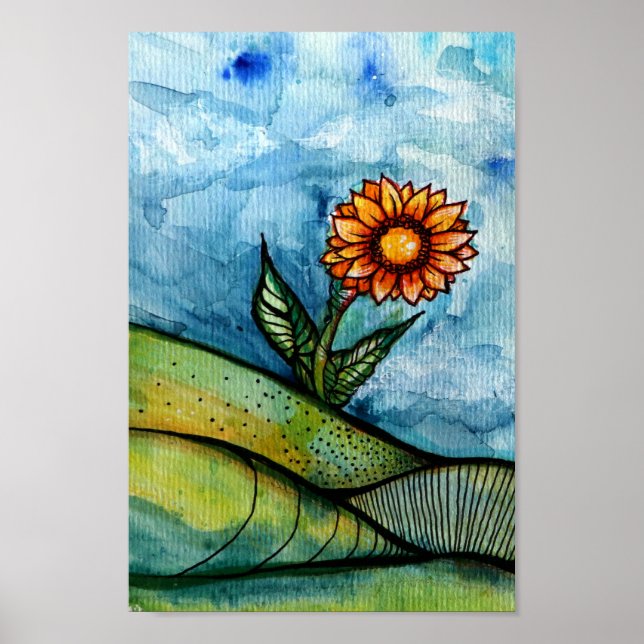 Sonnenblume Poster (Vorne)