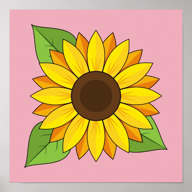 Sonnenblume Poster (Vorne)
