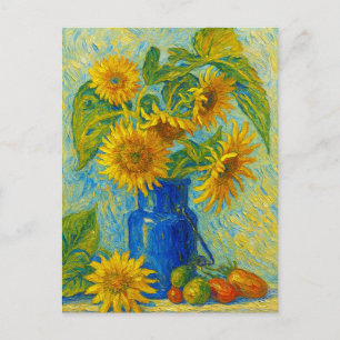 Sonnenblume Postkarte