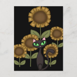 Sonnenblume Postkarte