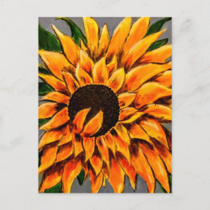 Sonnenblume Postkarte