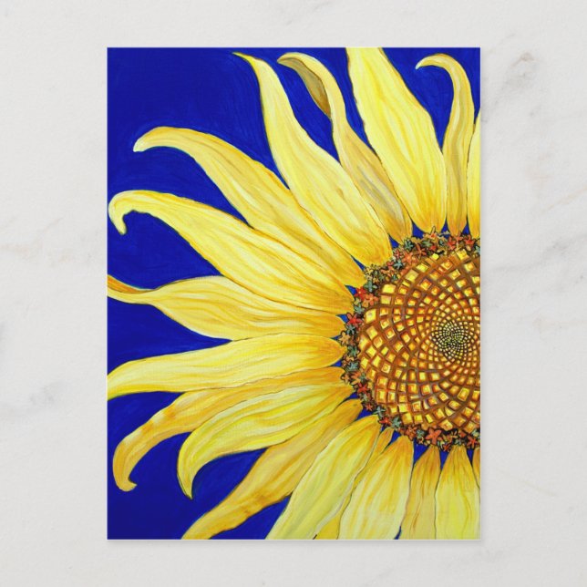 Sonnenblume Postkarte (Vorderseite)