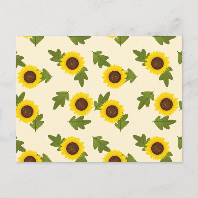 Sonnenblume Postkarte (Vorderseite)