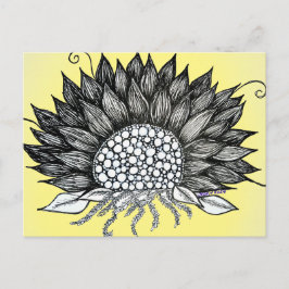 Sonnenblume Postkarte