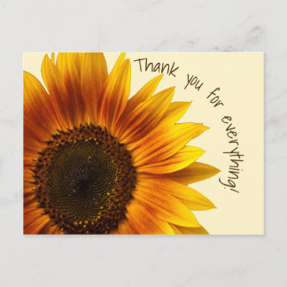 Sonnenblume Postkarte