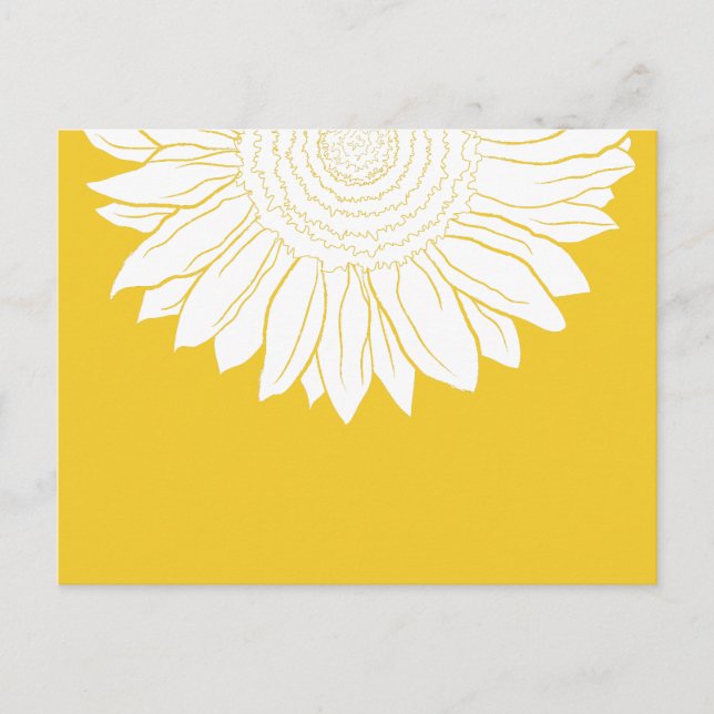 Sonnenblume Postkarte (Vorderseite)