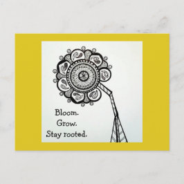 Sonnenblume Postkarte