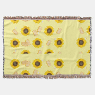 Sonnenblume Power Decke