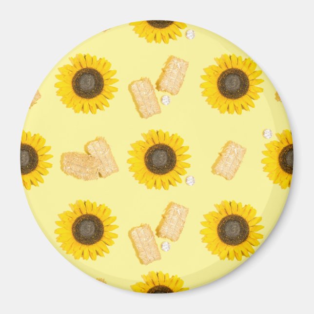 Sonnenblume Power Magnet (Vorne)