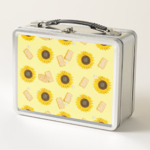 Sonnenblume Power Metall Brotdose