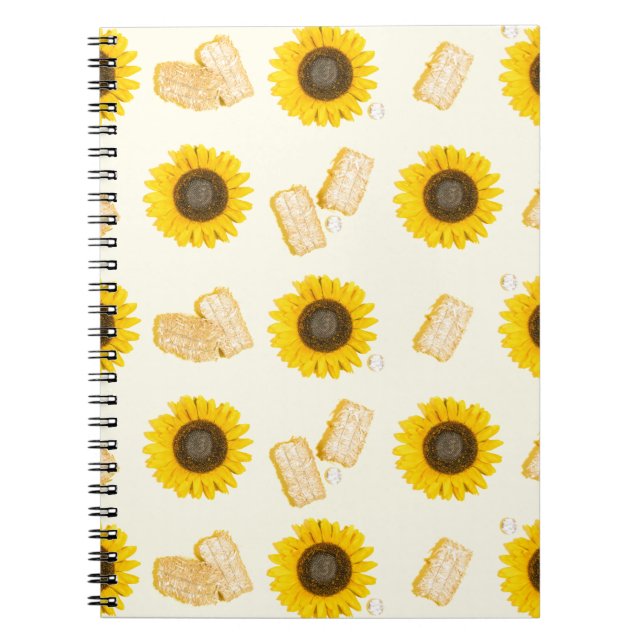 Sonnenblume Power Notizblock (Vorderseite)