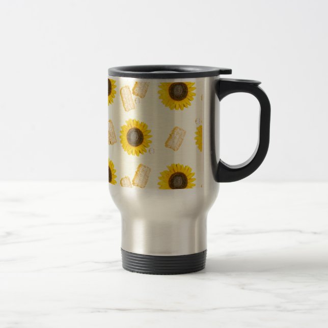 Sonnenblume Power Reisebecher (Rechts)