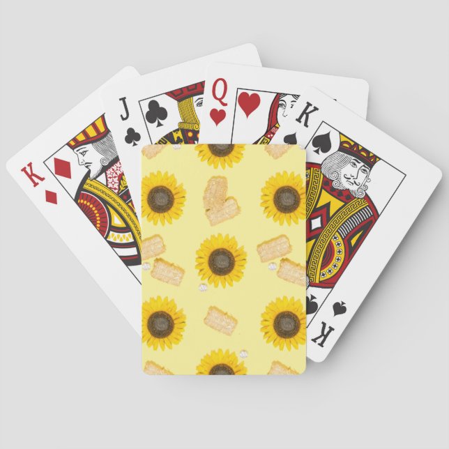 Sonnenblume Power Spielkarten (Rückseite)