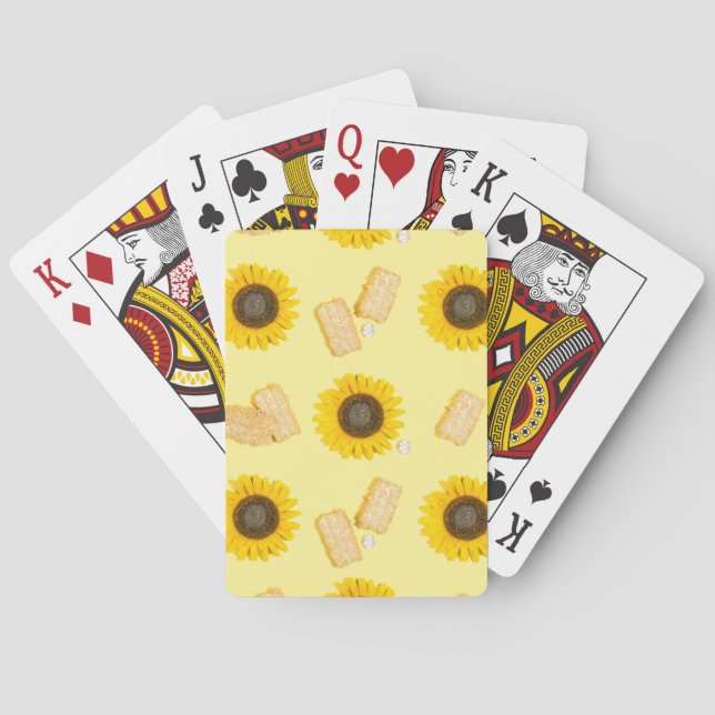 Sonnenblume Power Spielkarten (Rückseite)