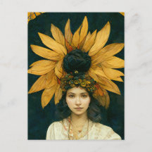 Sonnenblume Princess Slava Postcard