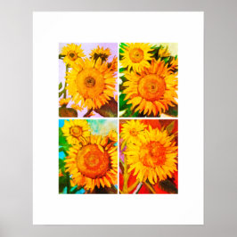 Sonnenblume Quad Poster
