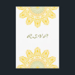 Sonnenblume R.S.V.P. RSVP Karte<br><div class="desc">Die elegante und dennoch Lässige Blüte R.S.V.P. ist ideal für Ihren Sommer oder Ihre Hochzeit im Herbst. Leicht hinzuzufügen/zu ändern Text. Die Sonnenblume kann verschoben oder größer oder kleiner werden,  wenn Sie sie anpassen. Original Illustration und Design nach PJ-Design.</div>