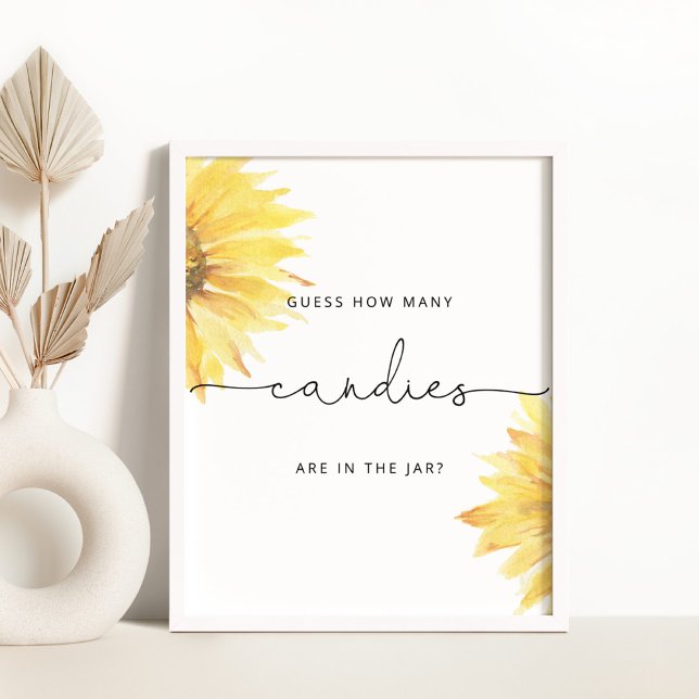 Sonnenblume Raten Sie, wie viele Bonbons Poster (Von Creator hochgeladen)