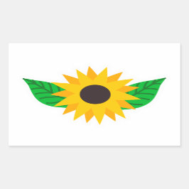 Sonnenblume Rechteckiger Aufkleber