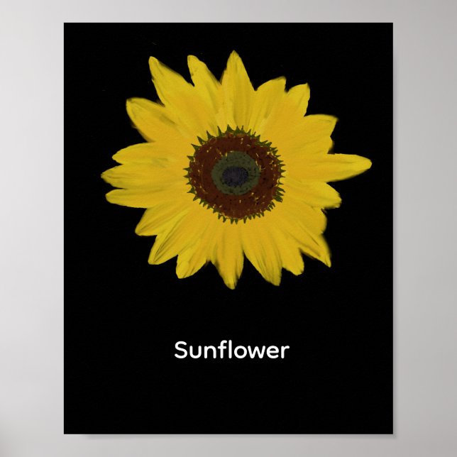 Sonnenblume Rechteckiges Poster (Vorne)
