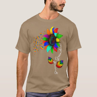 Sonnenblume Regenbogen Proud Oma Ally LGBT Prie He T-Shirt