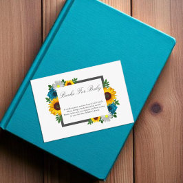 Sonnenblume Rose Daisy Floral Baby Dusche Begleitkarte