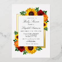 Sonnenblume Rose Herbst Blumendusche