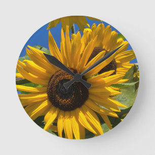 Sonnenblume Runde Wanduhr