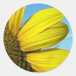 Sonnenblume Runder Aufkleber