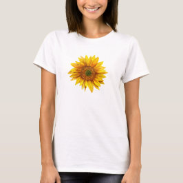 Sonnenblume. Rustikale gelbe Blume. Blumenkohl T-Shirt