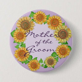 Sonnenblume Rustikale Schönheit Grüne Mutter des R Button