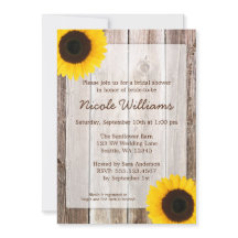 Sonnenblume Rustikales Brautparty