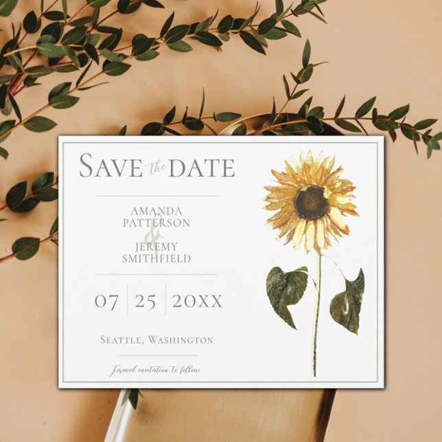Sonnenblume Save the Date (Von Creator hochgeladen)