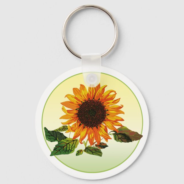 Sonnenblume Schlüsselanhänger (Vorderseite)