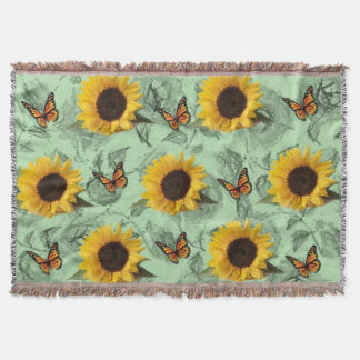 Sonnenblume Schmetterling Keule Blanket Decke