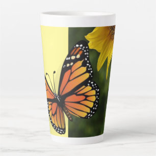 Sonnenblume Schmetterling Latte Tasse
